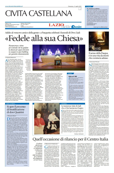 Avvenire - pagina diocesana del 11/04/2021